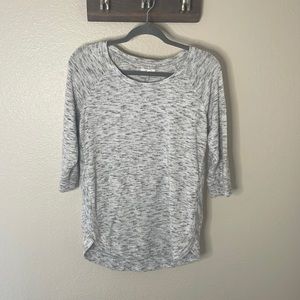 Gray super soft 3/4 length lightweight haven sweater